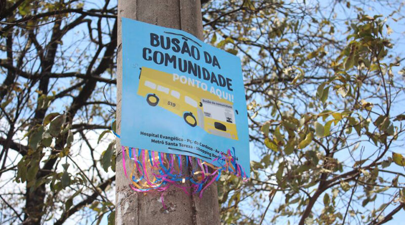 placa onibus comunidade